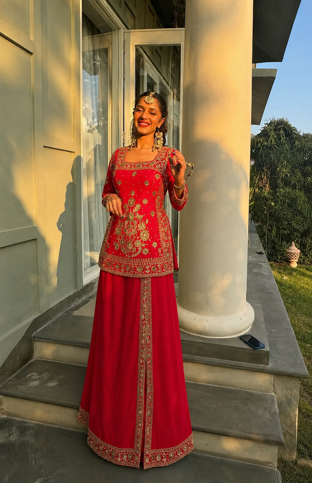 Noor Embroidered Dhoti Set