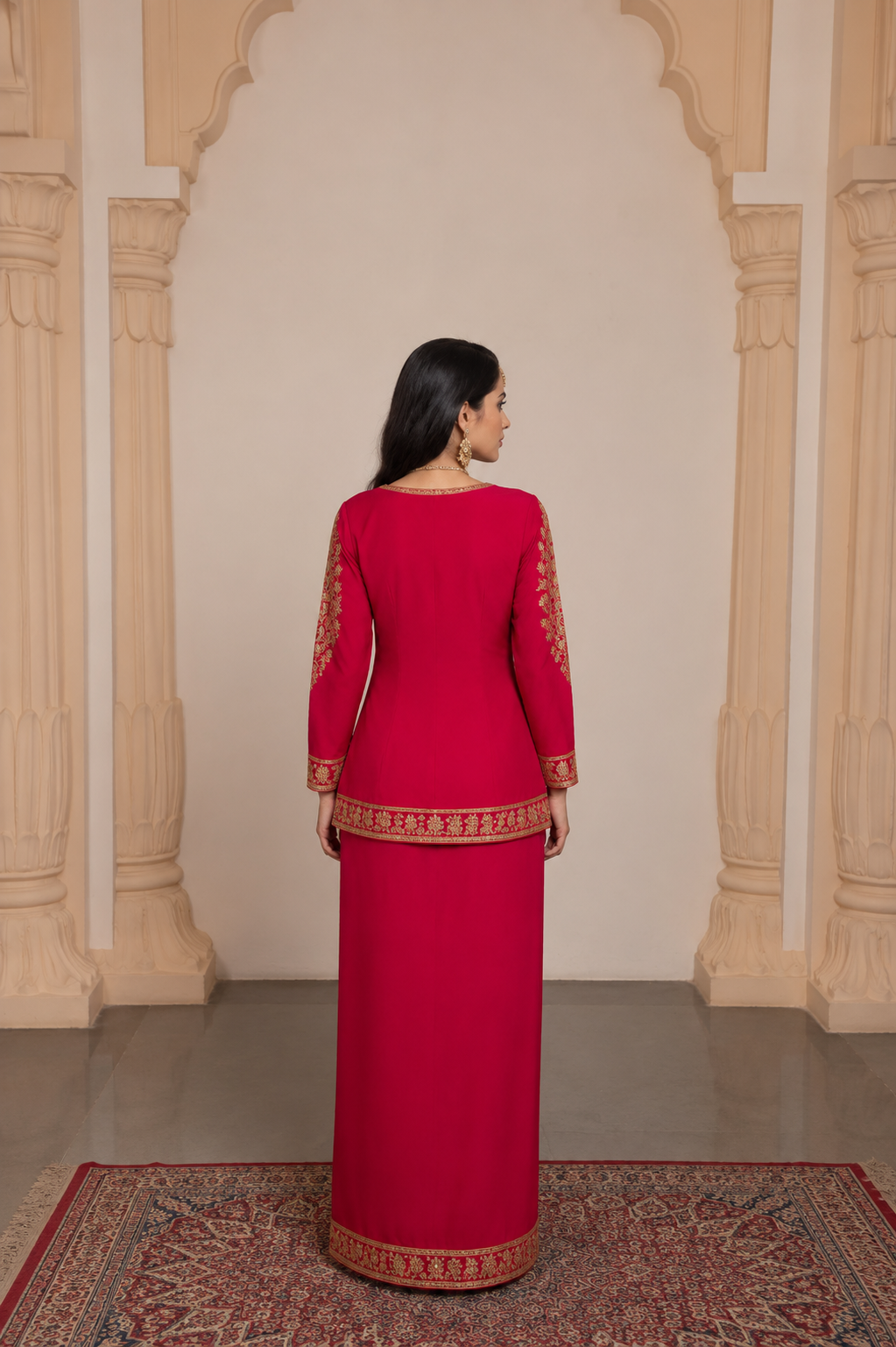 Noor Embroidered Dhoti Set