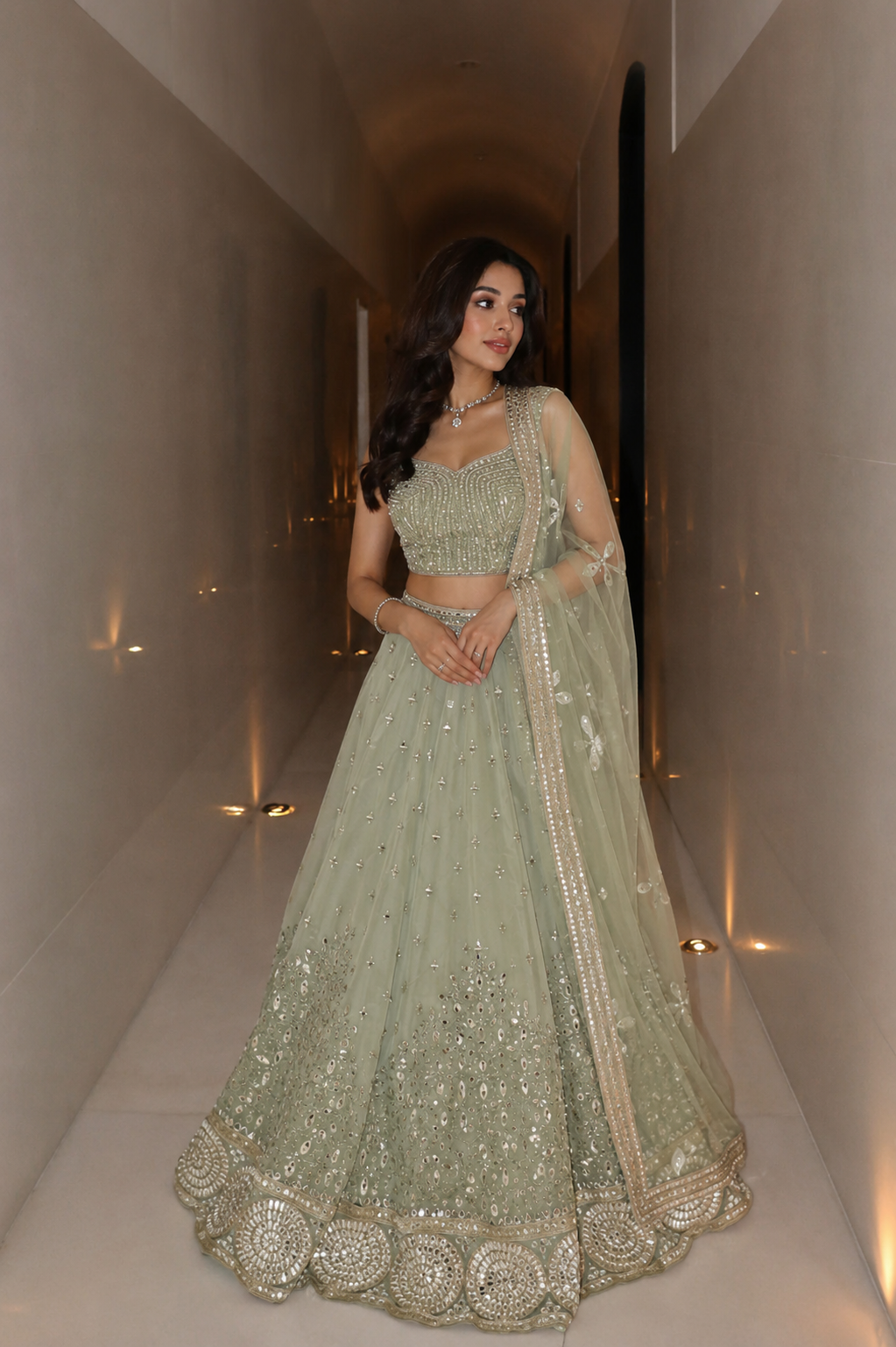 Sage Royale Lehenga Set