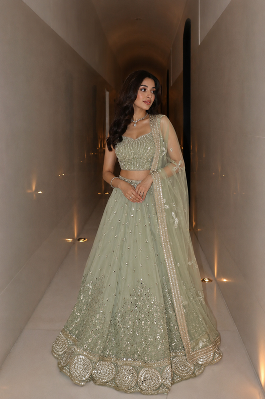 Sage Royale Lehenga Set