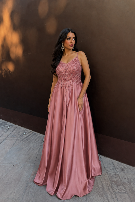 Rosabelle Grace Evening Gown in pink