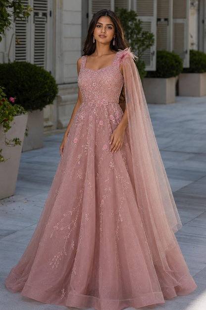 Ethereal Gown in Pink