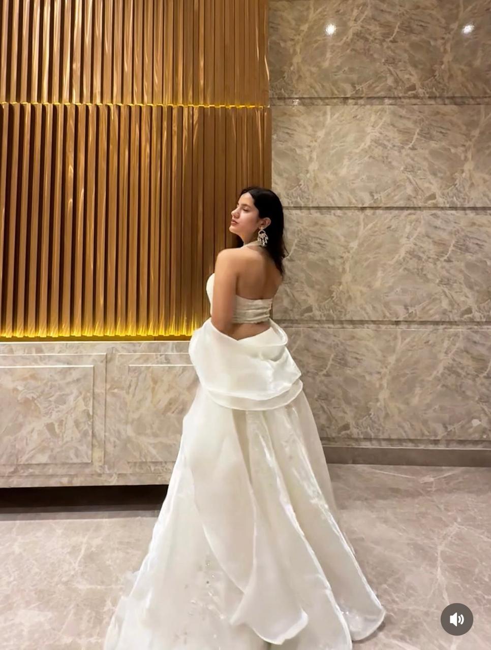 Swan Dreamy Lehenga in White