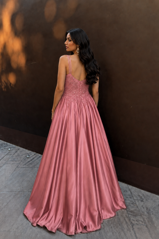 Rosabelle Grace Evening Gown in pink