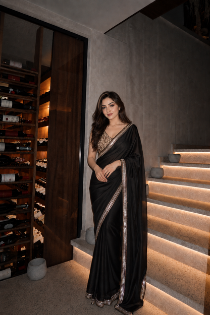 Starlit Noir Saree