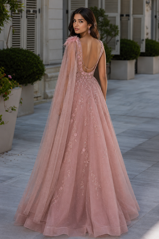 Ethereal Gown in Pink