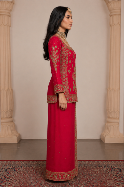 Noor Embroidered Dhoti Set
